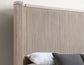 Henry Reeded King Bed, Tan Finish