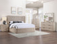 Henry Reeded King Bed, Tan Finish