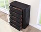 Henry 5-Drawer Reeded Chest, Espresso Finish