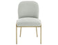 Conrad Upholstered Side Chair with Gold Leg