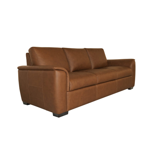 Henry Caramel Leather Sofa