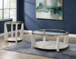 Wanda 24″ Round Glass Top End Table
