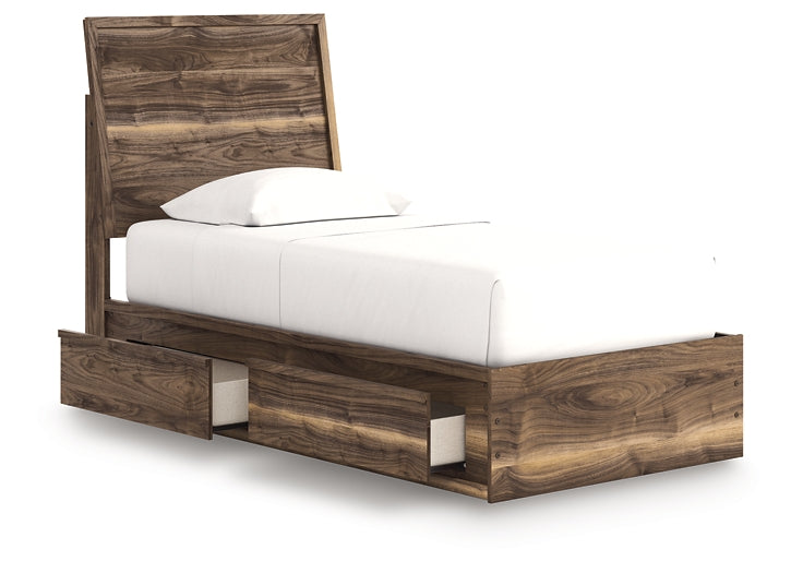 Chirason Twin Panel Bed with Storage