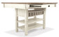 Bolanburg Counter Height Dining Table and 6 Barstools