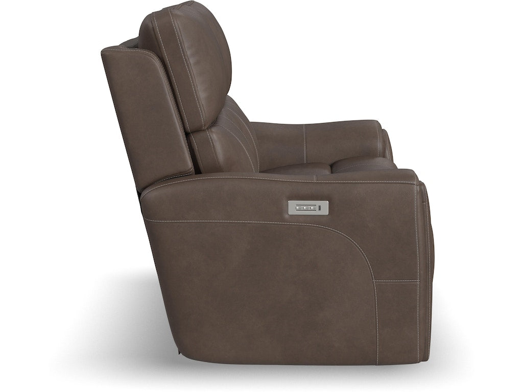 Carter Power Reclining Loveseat with Power Headrests and Lumbar