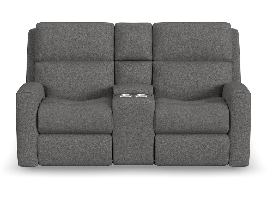 Score Power Reclining Loveseat with Console and Power Headrests and Lumbar