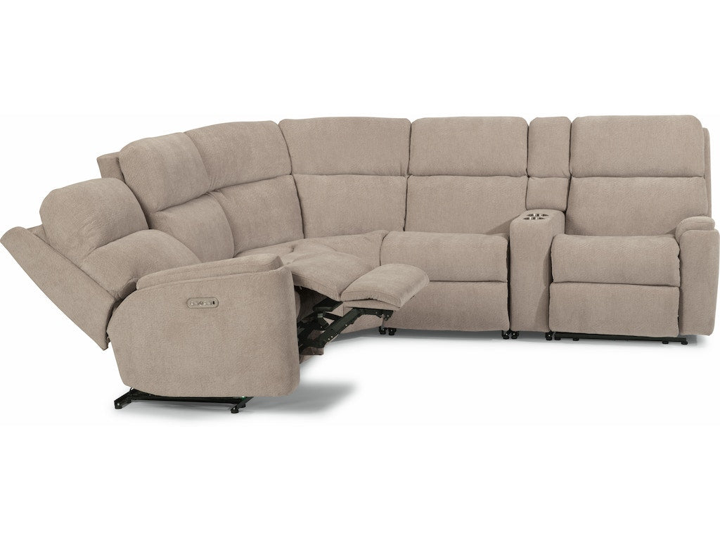 Rio Power Reclining Sectional with Power Headrests