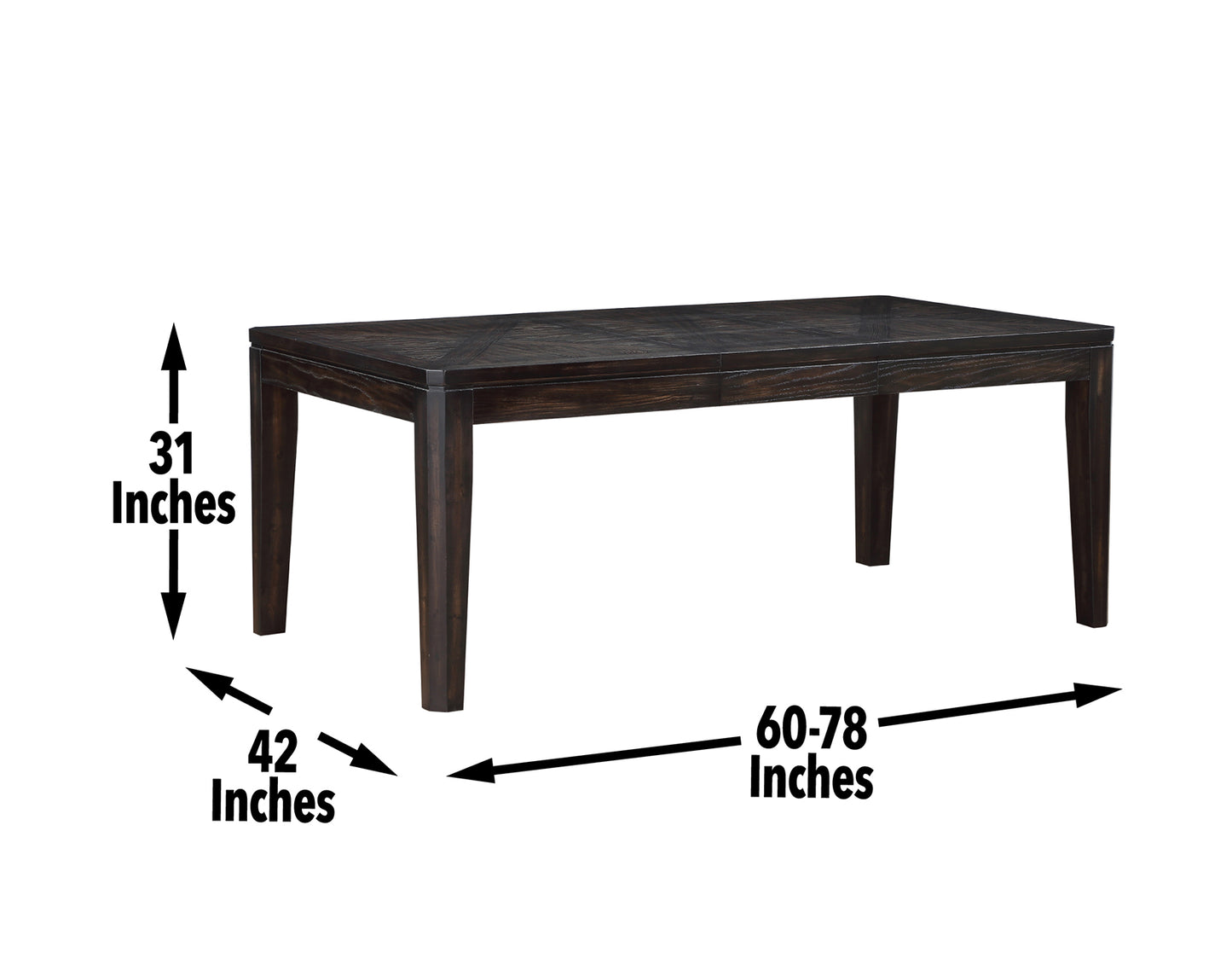 Ally 5 Piece Set
(Table & 4 Side Chairs)