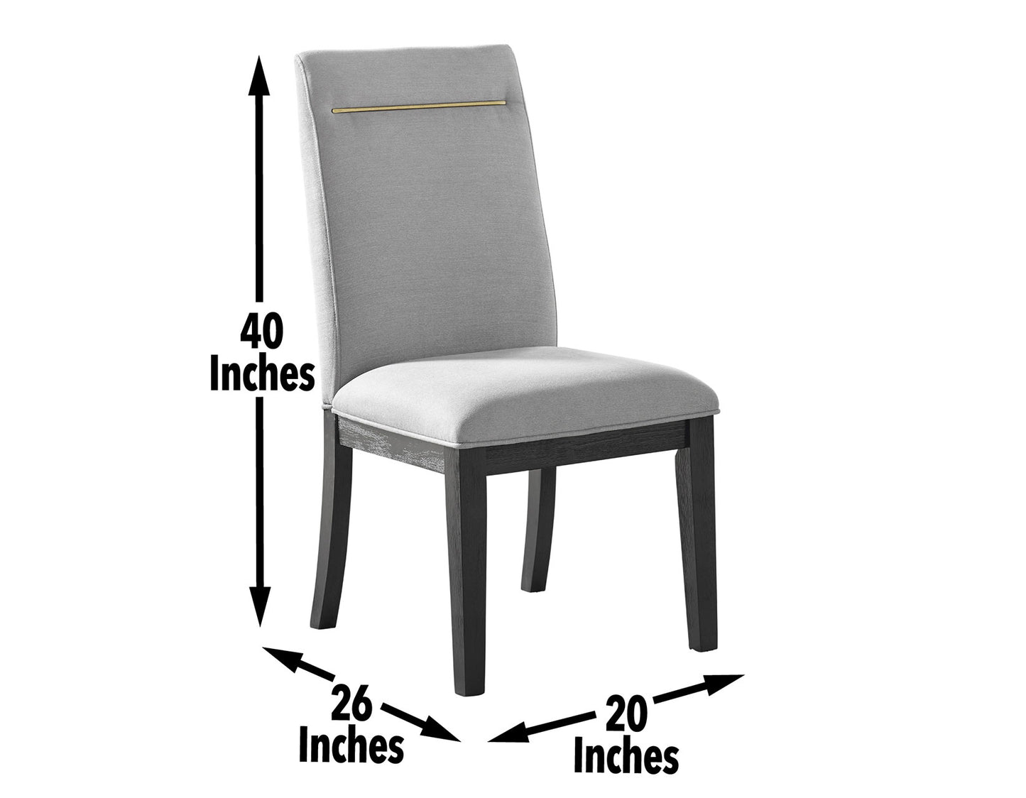 Yves Performance Side Chair, Grey