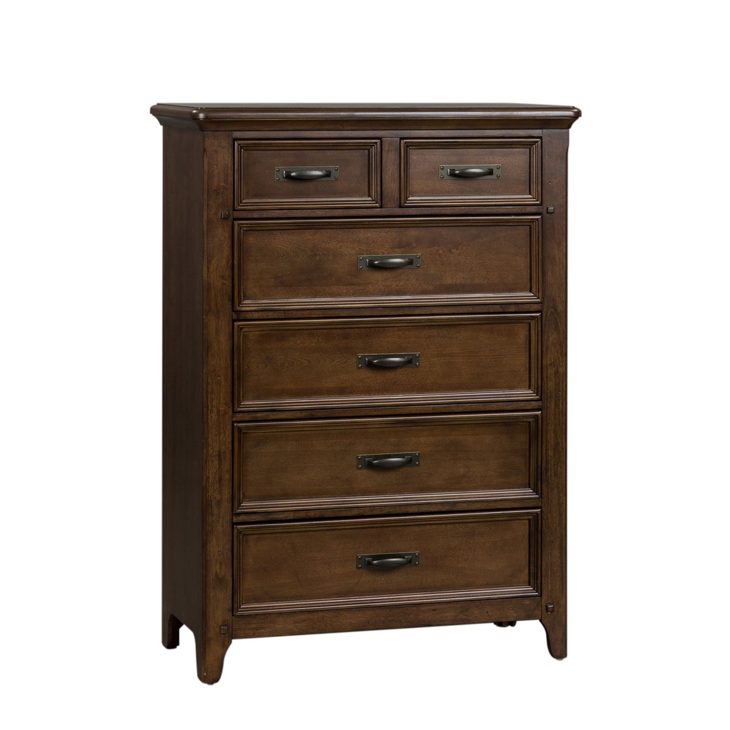 Saddlebrook - King Panel Bed, Dresser & Mirror, Chest, Night Stand