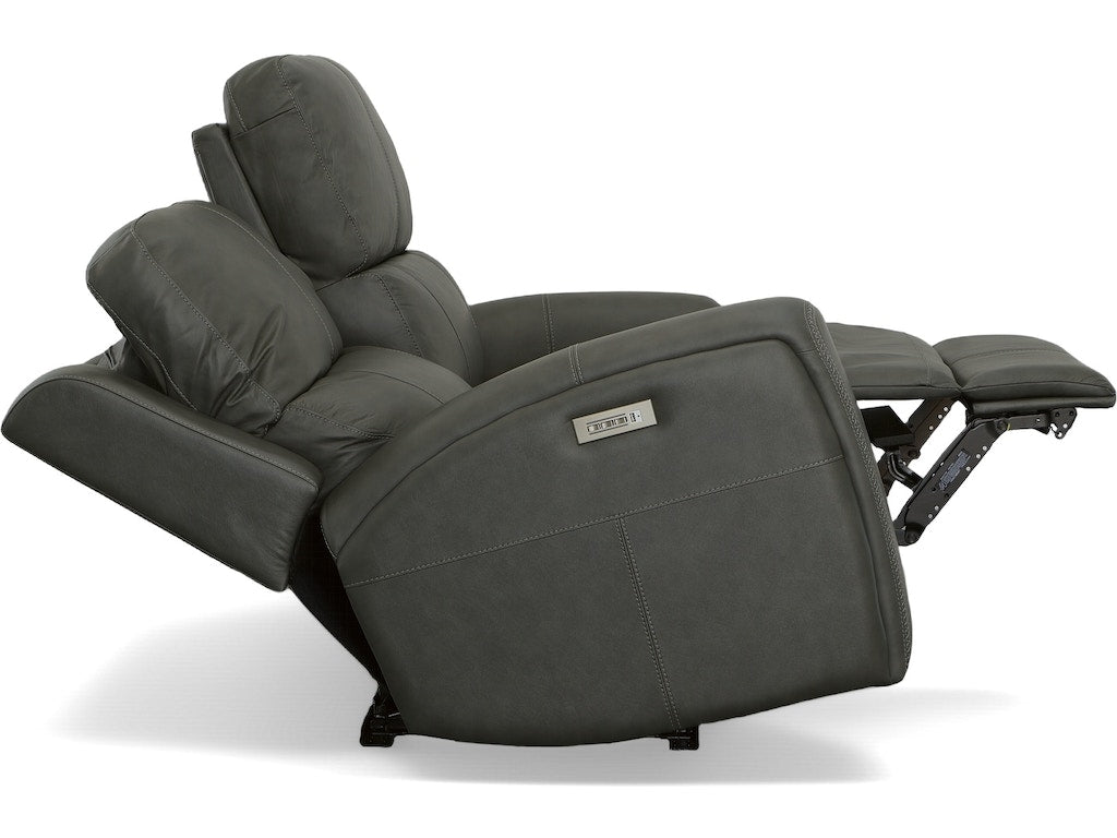 Linden Power Reclining Loveseat with Power Headrests and Lumbar