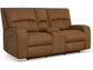 Nirvana Power Reclining Loveseat with Console and Power Headrests