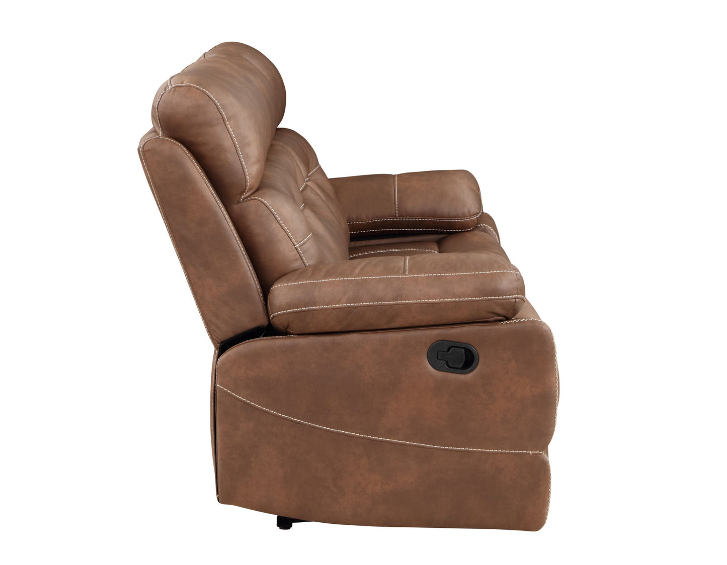 Rudger Manual Reclining Sofa, Chestnut