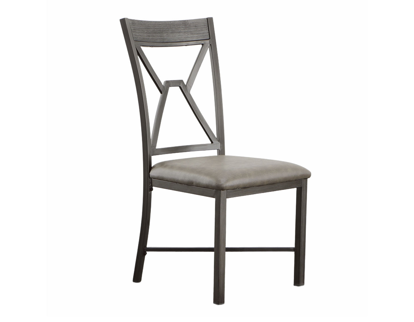 Alamo Gray PU Side Chair