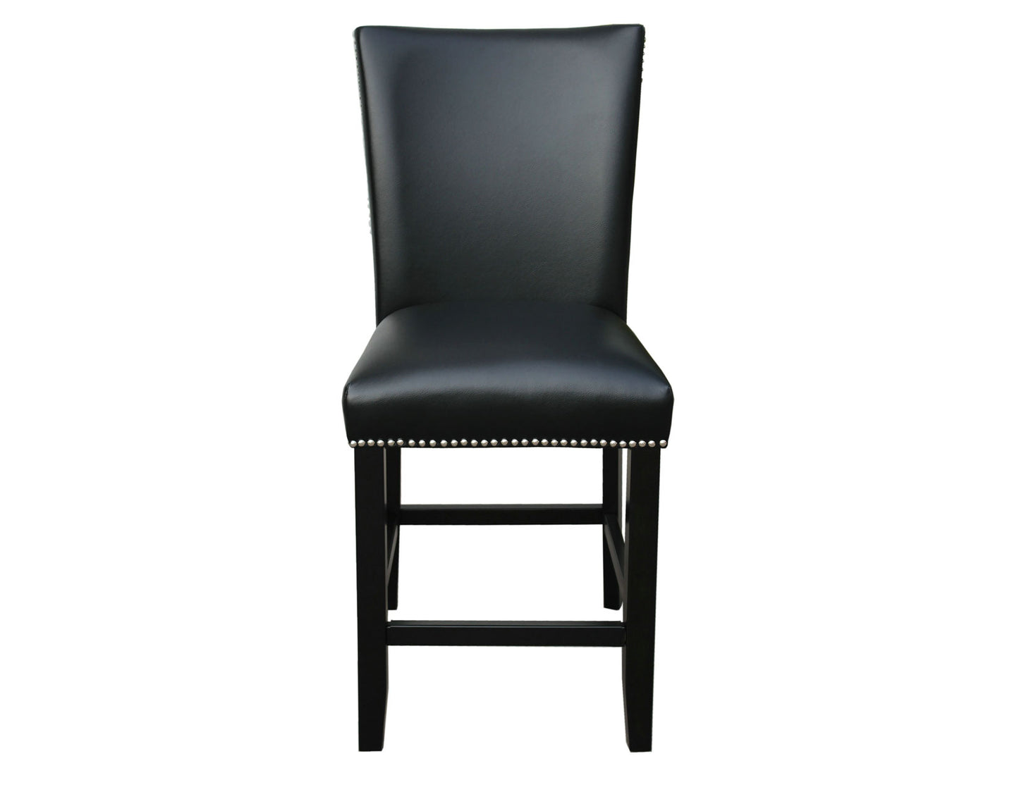 Camila 24″ Counter Stool, Black Leatherette