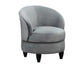 Sophia Swivel Accent Chair, Gray Velvet