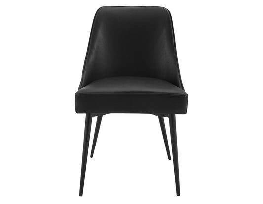 Colfax, Black Leatherette Side Chair