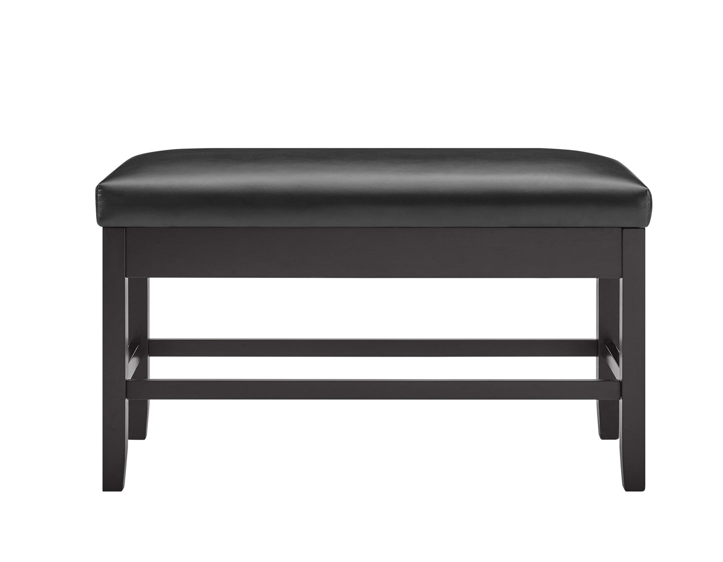 Carrara Black PU Storage Counter Bench