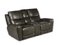 Laurel Grey 3-Piece Dual-Power Leather Motion Set(Sofa, Loveseat & Chair)