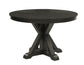 Rylie 48-inch Round Dining Table, Black Finish