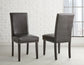 Verano Black PU Side Chair