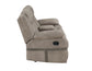 Abilene Manual Reclining Console Loveseat, Tan