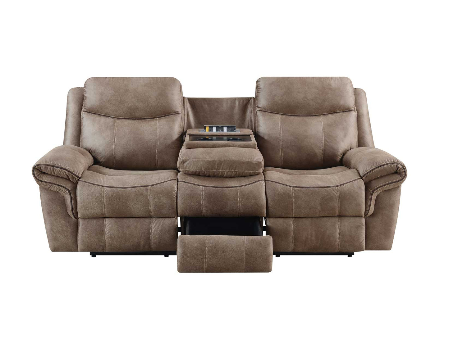 Nashville Manual Reclining Sofa w/Drop-Down Console