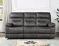 Rudger Manual Reclining Sofa, Gray