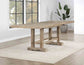 Napa 108-Inch Counter Table with/2 18-inch Leaves, Sand