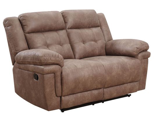 Anastasia Manual Reclining Loveseat, Cocoa