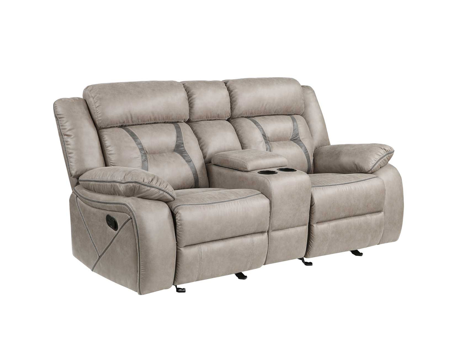 Tyson Reclining Glider Console Loveseat