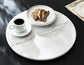 Arken 18-inch White Marble Lazy Susan