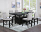 Yves 6-Piece Storage Counter Dining Set
(Table, Bench & 4 Counter Chairs)