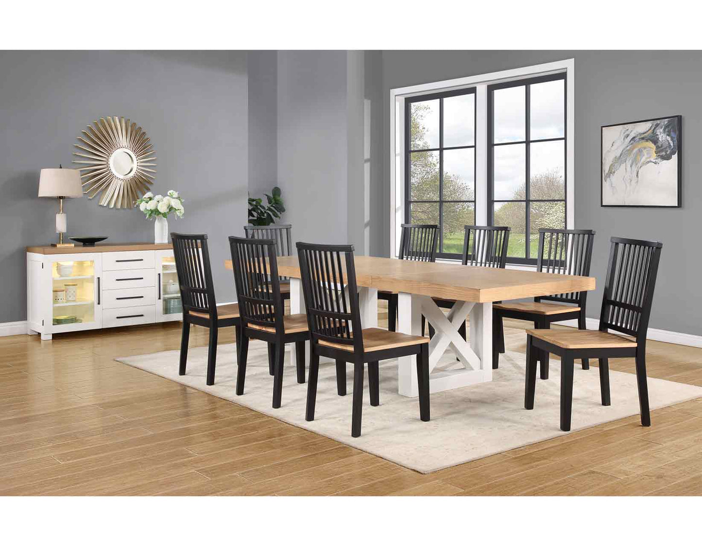 Magnolia 7-Piece 72-108-inch Dining Set
(Table & 6 Side Chairs)